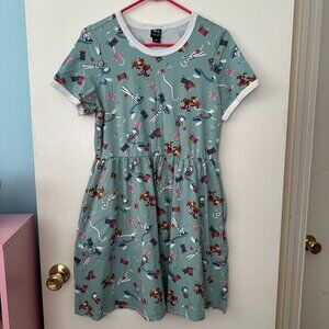 Her Universe Cinderella Mouse Print Dress w/ Pockets – M